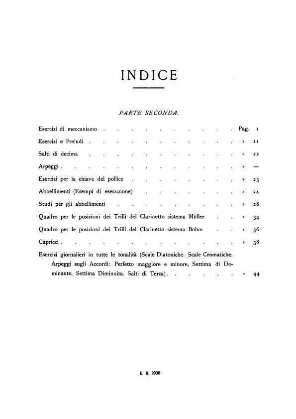 Metodo Per Clarinetto - Vol. II - Ed. A. Giampieri - cvičení pro klarinet